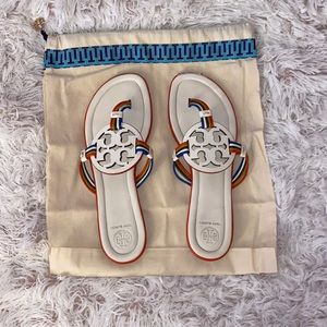 Tory Burch Miller Mignon Leather Thong Sandals